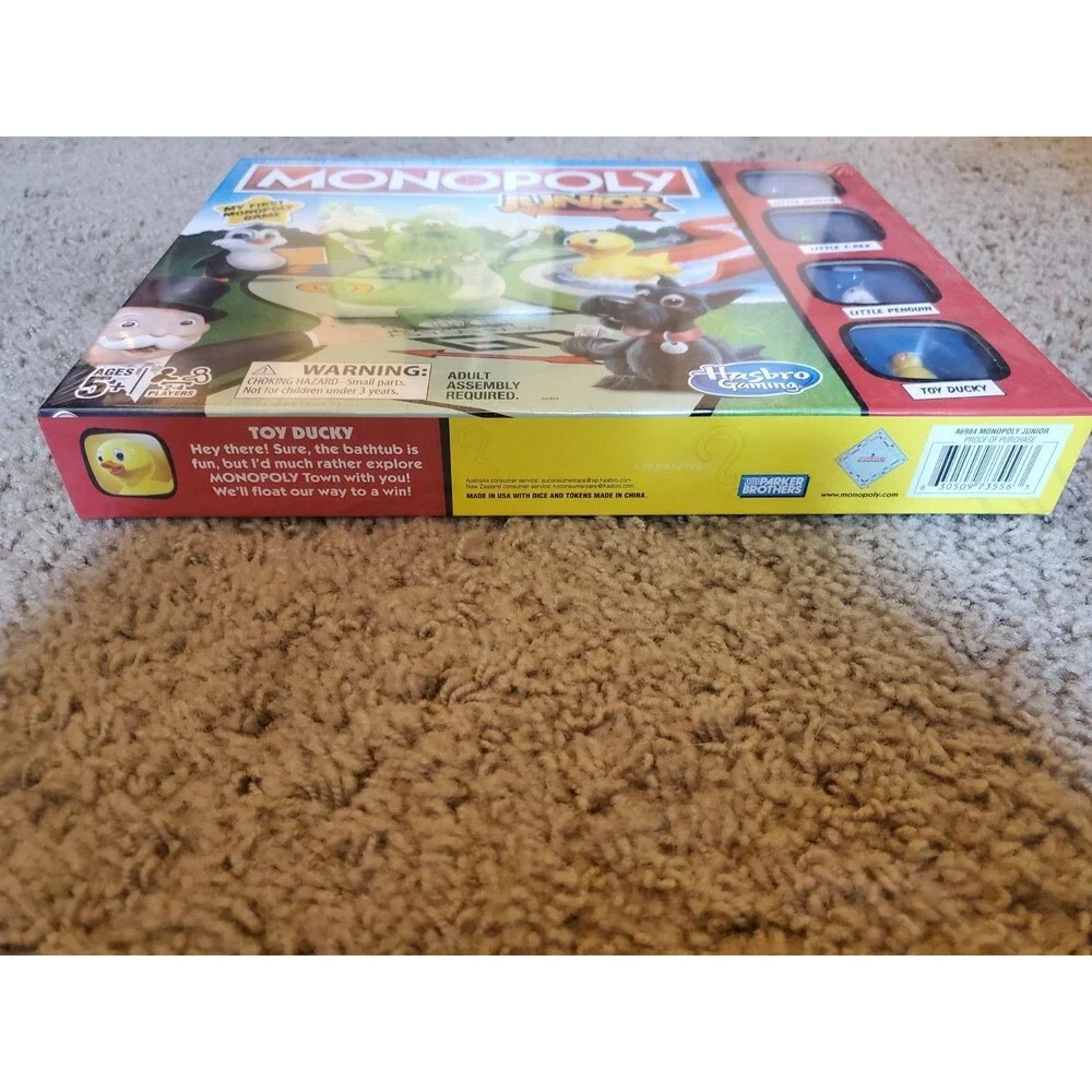 Monopoly Junior Board Game Hasbro Gaming My First Monopoly Complete New Sealed